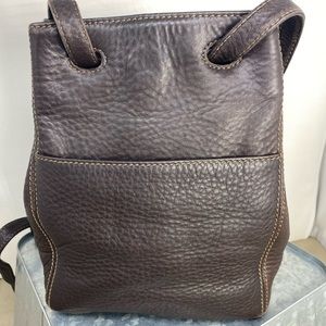 COACH VINTAGE SONOMA CHOCOLATE BROWN DRAWSTRING BUCKET BAG